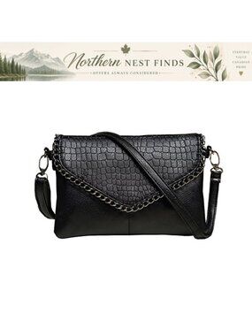 Leather Satchel Crossbody Shoulder Messenger Bag Clutch Purse Handbag